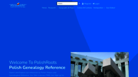 What Polishroots.org website looks like in 2024 