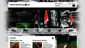 What Profistroje.cz website looked like in 2024 (1 year ago)