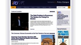 What Policydialogue.org website looks like in 2024 