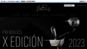 What Premiosplatino.com website looks like in 2024 