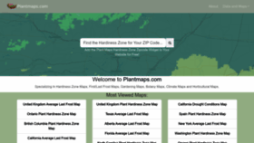 What Plantmaps.com website looks like in 2024 
