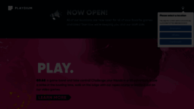 What Playdium.com website looks like in 2024 