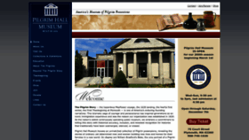 What Pilgrimhallmuseum.org website looks like in 2024 