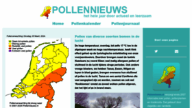 What Pollennieuws.nl website looks like in 2024 