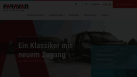 What Paravan.de website looks like in 2024 