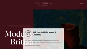 What Philipmould.com website looks like in 2024 