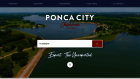 What Poncacityok.gov website looks like in 2024 