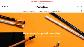 What Pencils.com website looks like in 2024 