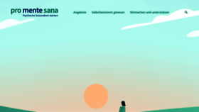 What Promentesana.ch website looks like in 2024 
