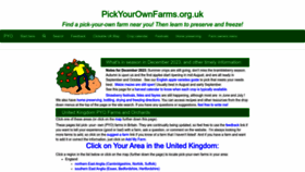 What Pickyourownfarms.org.uk website looks like in 2024 