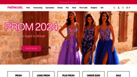 What Promgirl.com website looks like in 2024 