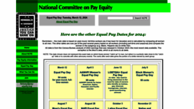 What Pay-equity.org website looks like in 2024 