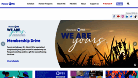 What Pioneer.org website looks like in 2024 