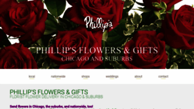 What Phillips-flowers.com website looks like in 2024 