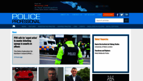 What Policeprofessional.com website looks like in 2024 