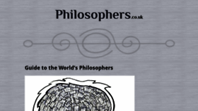 What Philosophers.co.uk website looks like in 2024 