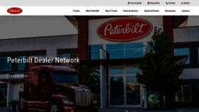 What Peterbilt.com website looks like in 2024 