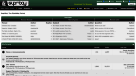 What Pirates-forum.org website looked like in 2024 (1 year ago)