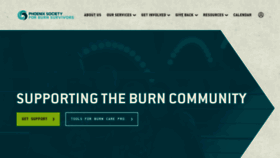 What Phoenix-society.org website looked like in 2024 (1 year ago)
