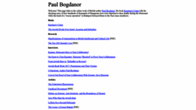 What Paulbogdanor.com website looks like in 2024 