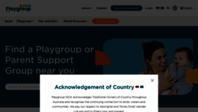 What Playgroupnsw.org.au website looks like in 2024 