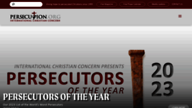What Persecution.org website looks like in 2024 