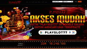 What Playslot77gg.com website looks like in 2024 
