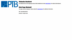 What Ptb.de website looks like in 2024 