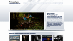 What Photography.ca website looks like in 2024 