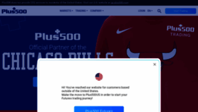 What Plus500.co.uk website looks like in 2024 