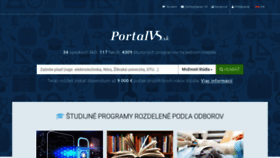 What Portalvs.sk website looks like in 2024 