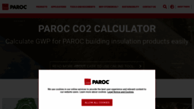 What Paroc.com website looks like in 2024 