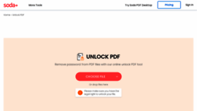 What Pdfunlock.com website looks like in 2024 