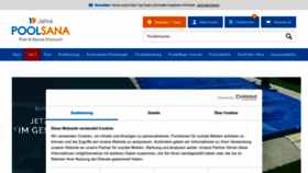 What Poolsana.de website looks like in 2024 