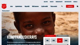 What Pelastusarmeija.fi website looked like in 2024 (1 year ago)