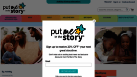 What Putmeinthestory.com website looks like in 2024 