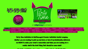 What Partytimeinflatable.com website looks like in 2024 