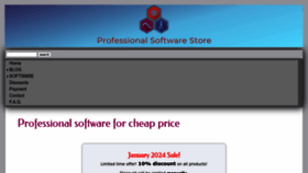 What Prosoftstore.com website looks like in 2024 