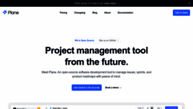 What Plane.so website looked like in 2024 (1 year ago)