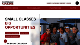 What Portervillecollege.edu website looks like in 2024 