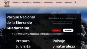 What Parquenacionalsierraguadarrama.es website looks like in 2024 