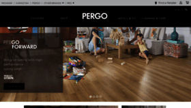 What Pergo.com website looks like in 2024 