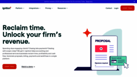 What Practiceignition.com website looks like in 2024 