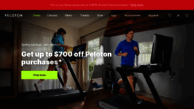 What Pelotoncycle.com website looks like in 2024 