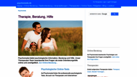 What Psychomeda.de website looks like in 2024 