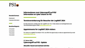What Psi.de website looks like in 2024 