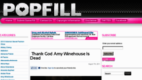 What Popfill.com website looked like in 2011 (12 years ago)