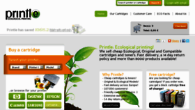What Printle.com website looked like in 2011 (12 years ago)