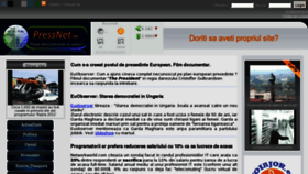 What Pressnet.ro website looked like in 2011 (12 years ago)
