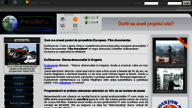 What Pressnet.ro website looked like in 2011 (13 years ago)